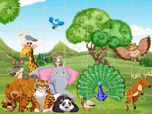 Animale sălbatice Jigsaw